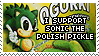 stamp saying 'i support sonic the polish pickle'